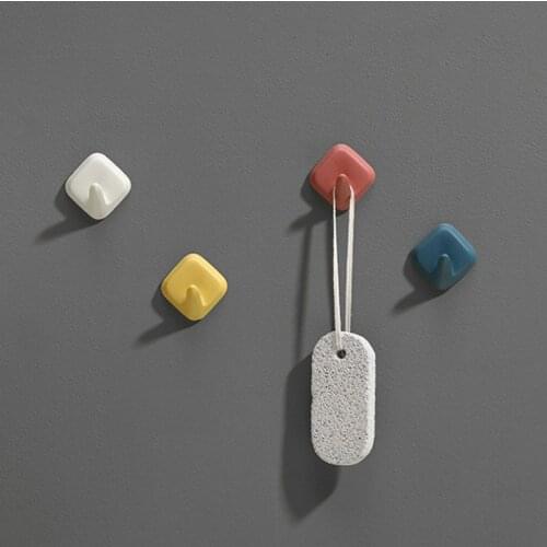 Strong nail-free seamless door behind the paste hook non-stick hook creative Nordic clothes hook bathroom wall hook