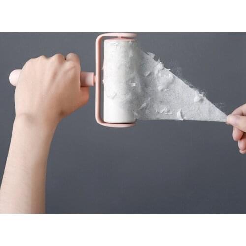 Roller Cleaner Sticky Hair Portable Household Tearable Capsule Pet Hair Removal Sticky Roller Carpet Clothes Hair Removable