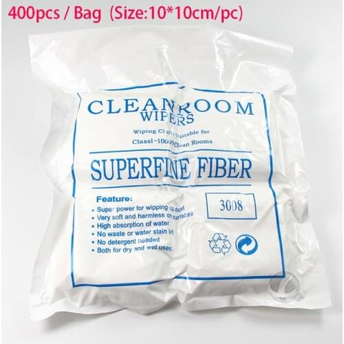 400PCS / Bag Cleanroom wipers Tissue cleaning Non Dust LCD Repair Tool Wiping Cloth for Mobile Phone Computer clean