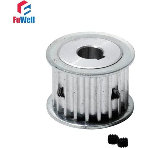 HTD 5M-20T Timing Belt Pulley 8/10/12/12.7/14mm Bore Gear Pulley With Keyway 21mm Belt Width 20Teeth Synchronous Pulley