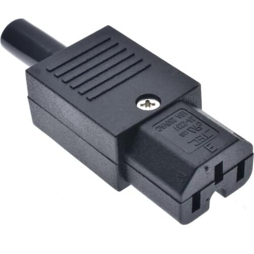 Power Plug IEC 320 C15 connector Rewireable 250V 10A IEC320 3 Prong Female