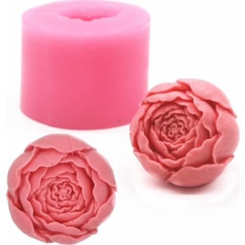 Rose flower Silicone 3D Mold Cookware Non-Stick Cake Decoration Fondant biscuit Mold soap chocolate Mold