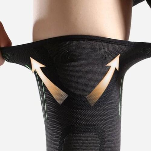 Outdoor Sports Breathable Four Sided Elastic Silicone Knee Pads Fitness Running Basketball Ultra Thin