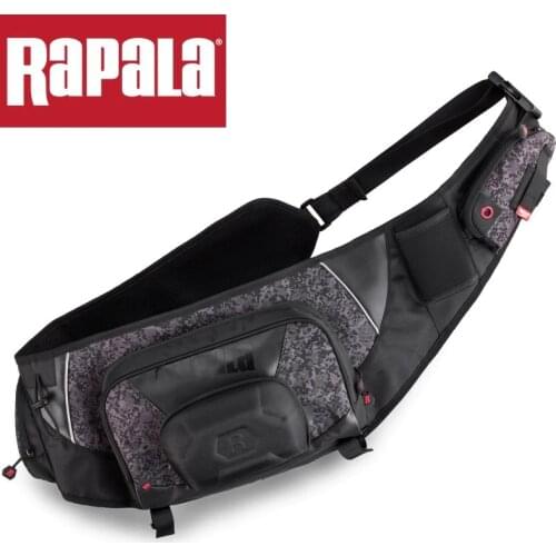 Rapala Brand Urban Sling Bag Rusb 40*28*14cm Fishing Bag 15L Multifunctional Waterproof Outdoor Waist Shoulder Bag Tackle Bag