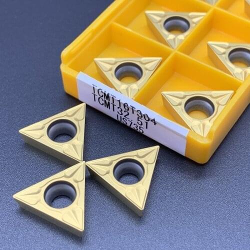 TCMT16T304 UE6020 Carbide Inserts Lathe Cutter Turning Tool CNC Machine Cutting Tools Tungsten Carb TCMT16T308 US735