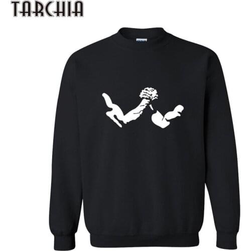 TARCHIA Men Sweatshirts 2021 Fashion Male Long Sleeve O-Neck Cotton Pullovers Hoody Mens Casual Hip Hop Printed Hoodies Tops