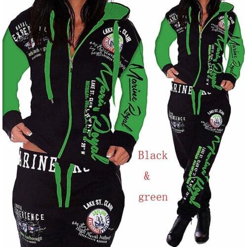 ZOGAA 2019 new Womens Sets Clothes Hoodies Pants 2 Piece Set Warm Ladies Printed Women Outfits Matching Suit Women Tracksuit