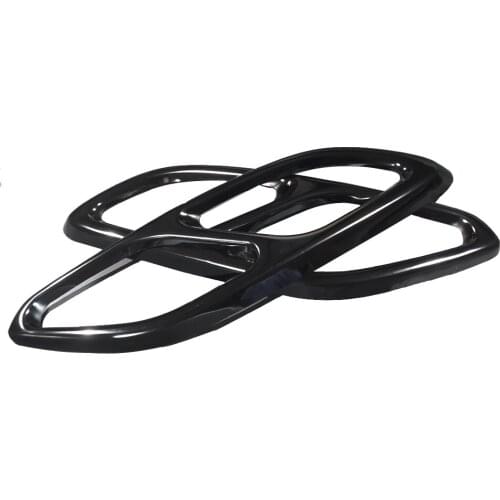 1 Pair Rear Cylinder Exhaust Pipe Cover Trim for Mercedes Benz CLA Class C118 W118 2019-2021 Car Styling Tail Throat Frame