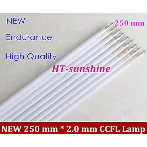100PCS Free Shipping 250MM length LCD CCFL lamp backlight tube,250MM * 2.0mm, 250MM length CCFL light