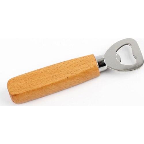 500pcs/lot Wood Beer Bottle Opener Wooden bottle openers For Wedding Party Gift