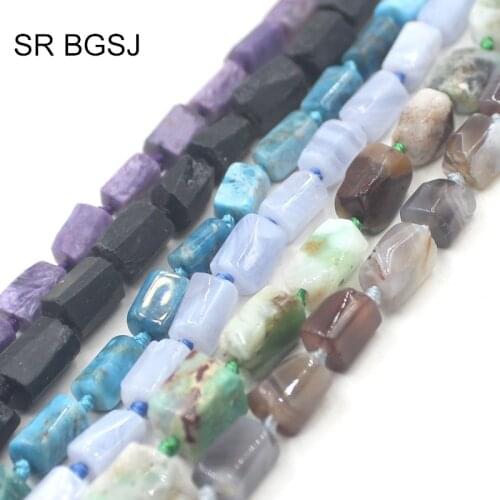 Free Ship 8x10mm Column Natural Gems Stone Jewelry Making Beads Strand 15"