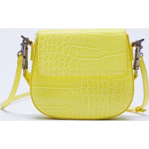 Brands Alligator Saddle Bags for Women 2021 Fashion Crocodile Pattern Womens Handbag Shoulder Crossbody Bags Small Clutch Purse