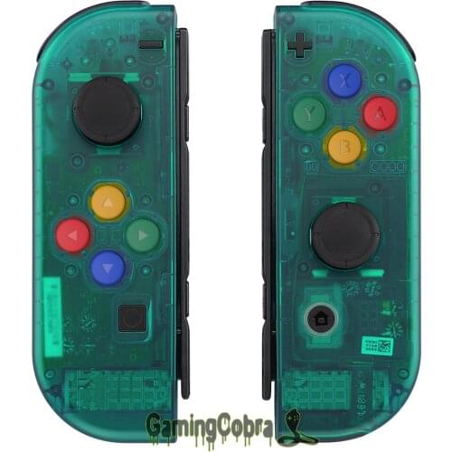 Emerald Green Joycon Handheld Controller Housing with Full Set Buttons for NS Switch JoyCon – Joycon and Console NOT Included