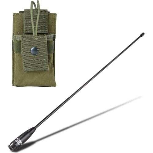 Dual Band SMA-M Male Antenna NA-771 Portable Bag for Yaesu Vertex TH-UVF8D TH-UV8000D VX-3R VX-7R ZT-2R PX-2R UV-985 Baofeng