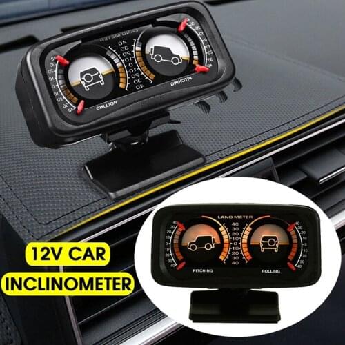 Hypersonic Car Auto Comp Adjustable Balance Meter Slope IndicatorLand Meter with LED Light for Vehicle SUV