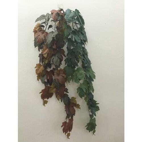 108CM Artificial Vine Garden Autumn Maple Leaf Garland Foliage Fake Wall Hanging Plants Home Wedding Decoration