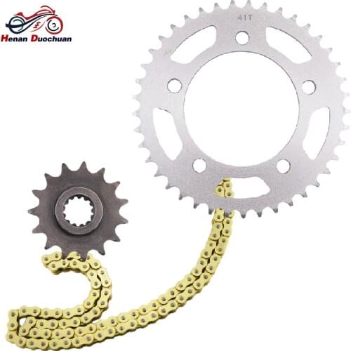 520 15 41 Tooth 15T 41T Motorcycle Drive Chain and Front Rear Sprocket Set for Honda CB500 CB 500 FA-J X/XA-J CB500X CB500F