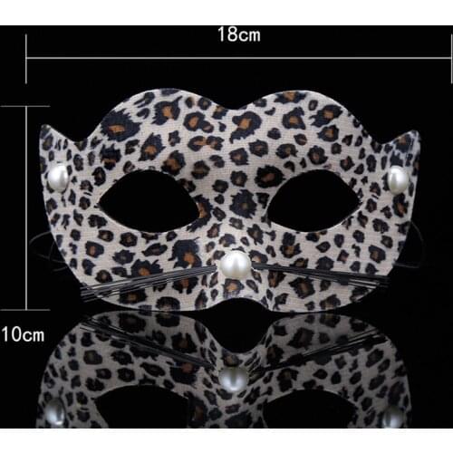 Leopard Masquerade Face Mask Sexy Mysterious Cosplay Masks Unisex For Graduation Party Dance Props Anime Halloween Accessories