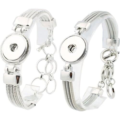 Best Sales High Quality Interchangeable Snap Jewelry Metal Snap Bracelets Fit 18-20mm Snaps for Women Jewelry