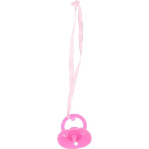 Pink Dummy Magnetic Pacifier for Reborn Baby Simulated Lifelike Doll