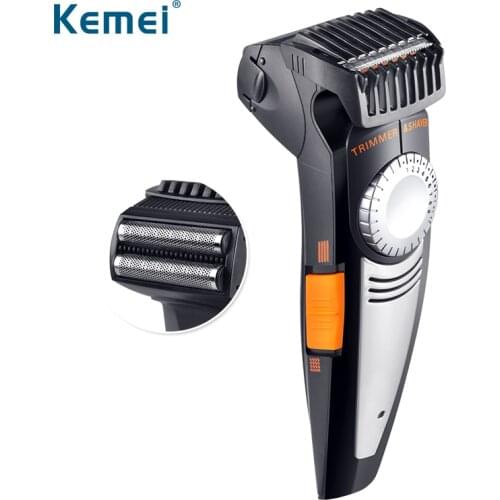 Kemei 2 in 1 Multifunction Men Electric Shaver And Hair Trimmer 100-240V 19 Settings Cutting Length Ajustable Shaver Razor 819