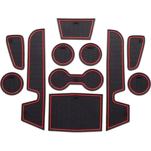 Anti-Slip Gate slot cup mat For Toyota Corolla Sport Auris 2019 11pcs/set Interior Door Pad/Cup Non-slip pad Accessories