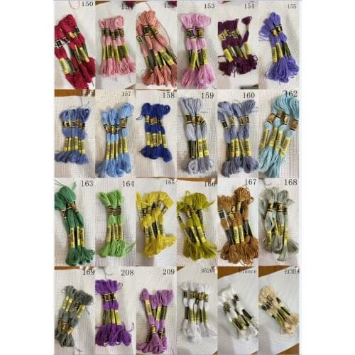 Thread DIY DMC 3790-3823 Floss Threads 10PCS/lot 8M Cross-stitch kit Cross stitch Floss Kits 11.12