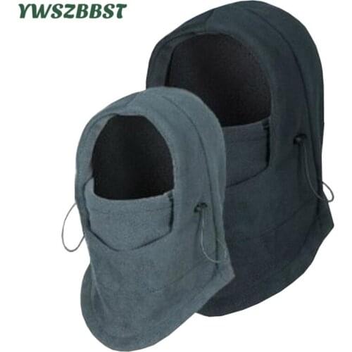 New Winter Hooded Cap Autumn Beanie for Women Men Hooded Scarf Ear Muff Riding Windproof Mask Unisex Warm Outdoor Hat