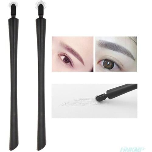 Disposable Microblading Needle Roller Easy Color Microblading Blades For Fog Eyebrow for Tattoo Manual Pen Tattoo Inks 7mm/10mm