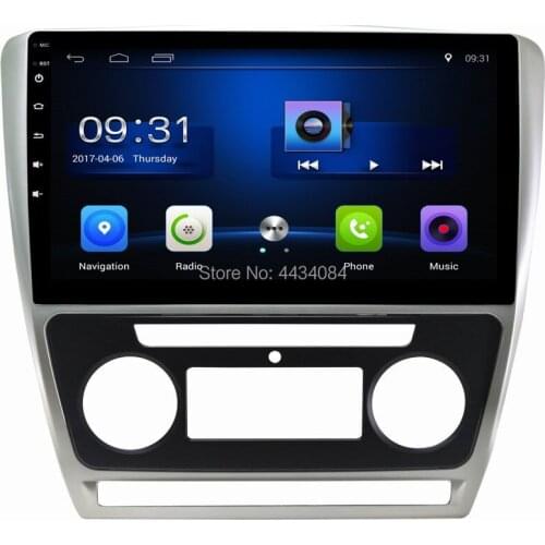 Ouchuangbo car gps stereo radio head units android 8.1 system for Skoda Fabia 2015 2016 support USB SWC BT wifi touch screen