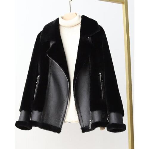 Winter Coat Women 2020 Real Fur Coats Woman 100%wool Jacket Female Genuine Sheepskin Jackets Clothes Mujer Parkas TN674