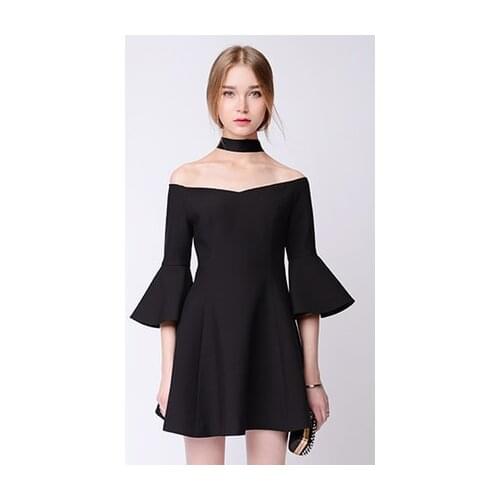 Customize 2016 Spring New Fashion Ladies Little Black Dress Women Plus Size 3XS-10XL Retro Vintage Dresses