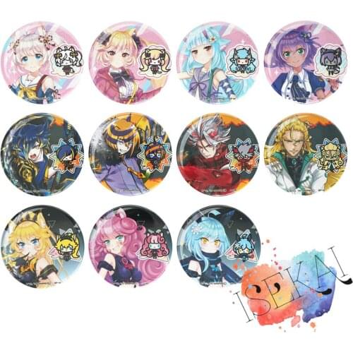 Show By Rock!! Mashumairesh!! Anime Badge Howan Mashima Himeko Delmin Ruhuyu Yasu Hachin Joe Sojun Metal Badge Brooch Pins