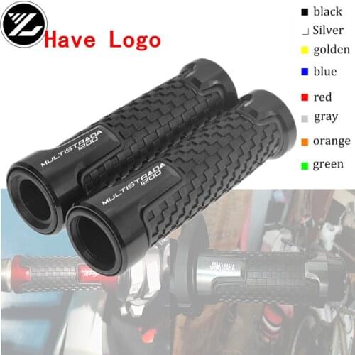 Handle 7/8"22mm Motorcycle handlebar grips & handle bar ends hand cap for Ducati MULTISTRADA 1200/S/GT 2010-2016 2011 2012 2013