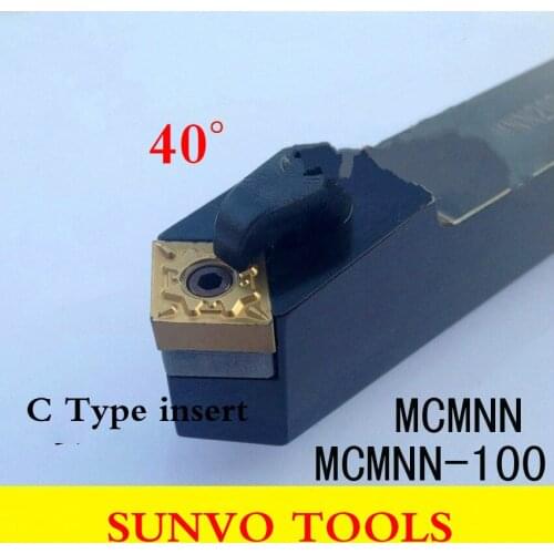 Angle 40 OR 50 M model CNC Tools MCMNN1616H12-80/MCMNN1616H12-100 Carbide insert CNMG120408/CNMG120404 MCMNN Tools