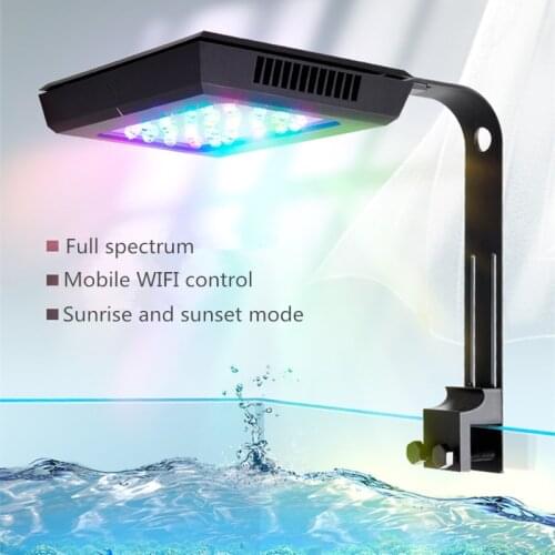Full Spectrum Seawater Coral Light LED WIFI Program Coral Reef Grow Light for Saltwater Marine Sea water Aquarium LED Lighting