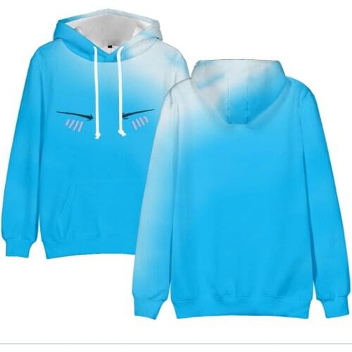 Hoodie 2021 Blue Anime Clothes Rimuru Tempest 3D Printed Men/Women Hoodies Cute Boys/Girls Streetwear Rimuru Tempest Hoodies