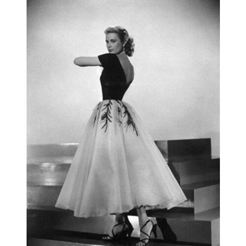 Verngo Vintage Off Shoulder Evening Dress Classic Black/White Ball Gown Long Dresses Evening Robe De Soiree