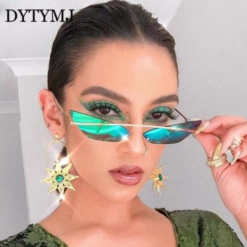 DYTYMJ 2020 Vintage Cat Eye Sunglasses Women Cateye Glasses Metal Eyeglasses Women/Men Luxury Brand Lunette De Soleil Femme