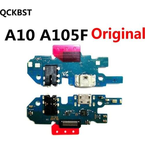 For Samsung A10 A105F Micro USB Charger Dock Connector Charging Port Microphone Flex Cable Replacement Parts