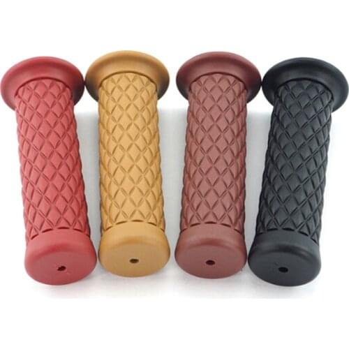 1 Pair Motorcycle Rubber Handlebar Rubber Moto Hand Grips Bar End For Universal 22mm Handlebar