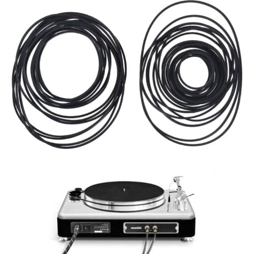 10 Pcs Drive Flat Belts Rubber DVD Cassette Tape Recorder Turntable Strap Belt Cassette Tape Replacement 1.5mm