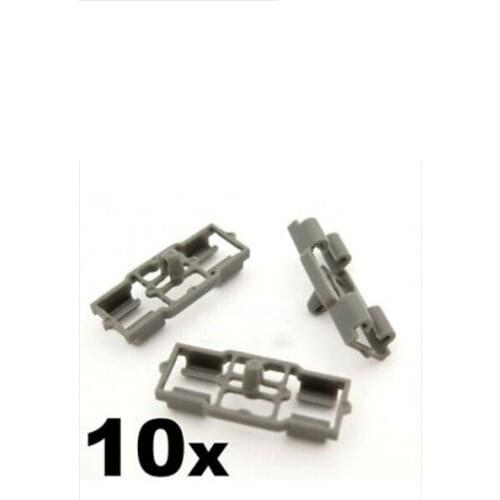 10x For Grey Plastic Clips for BMW Door Bonnet Boot Trunk Weatherstrip Rubber Seal