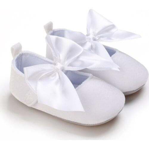 2021 Spring Baby Shoes Suede Newborn Boys Girls Shoes First Walkers Princess Bowknot Baby Prewalker