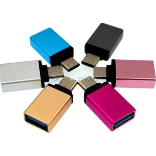 500pcs USB Type C Adapter Male to USB 3.0 Female USB Type-C OTG Adapter Converter for Nexus 5X 6P Macbook for Google Nokia N1