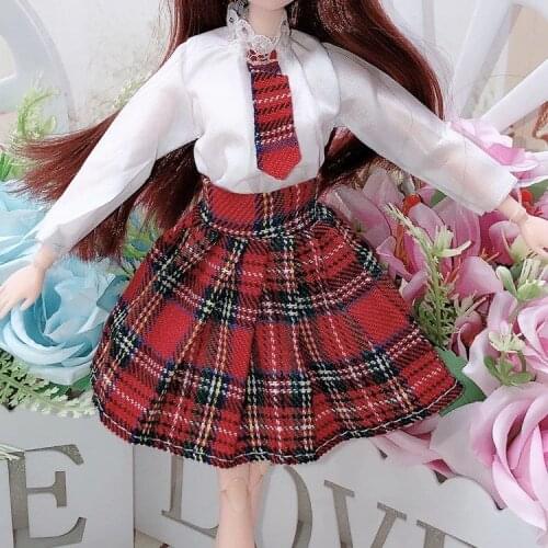 BJD Doll Accessories 30cm Dolls Dress for Doll Clothes Kids DIY Dress Up Toy Clothes Gifts for Girls