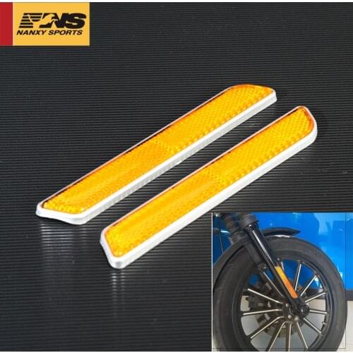 Motorcycle Front Fork Reflector Lower Legs Slider Case For Harley Fatboy Dyna Softail Sportster 883 1200