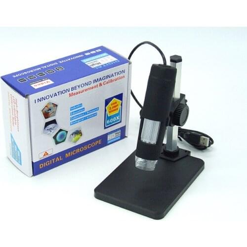 1-50x And 600x USB Digital Microscope + Holder(new) 8-LED Endoscope With Measurement Software