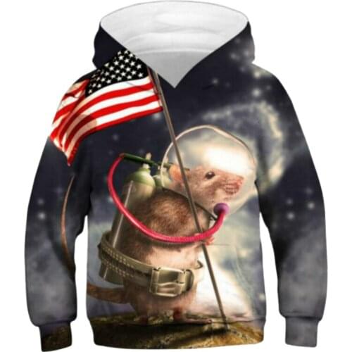 New 3D Printed Boys Girls Hoody Soprt Outerwear Kids Hooded Jacket Coat Sweatshirt Clothes Children Pullover Tops for 6-12 years