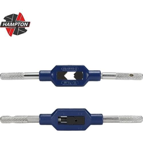 Hampton M1-M8 Blue Thread Metric Tap Wrench Adjustable Hand Tap Wrench Holder Accessories For Taps and Die Set Tapping Tools